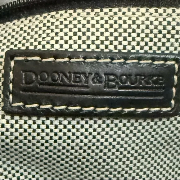 Authentic Dooney & Bourke Black Canvas Tote Bag with Leather Trim! - Picture 11 of 14